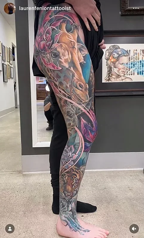 Leg Sleeve Tattoo Ideas 2026: Thigh-to-Ankle Design Guide