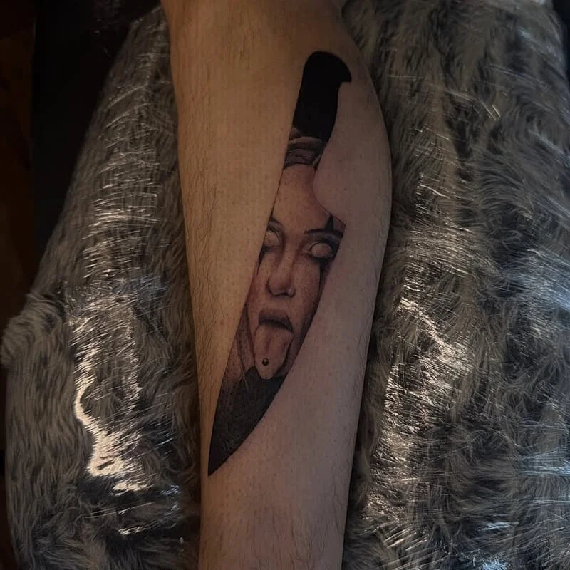 Splatman tattoo work